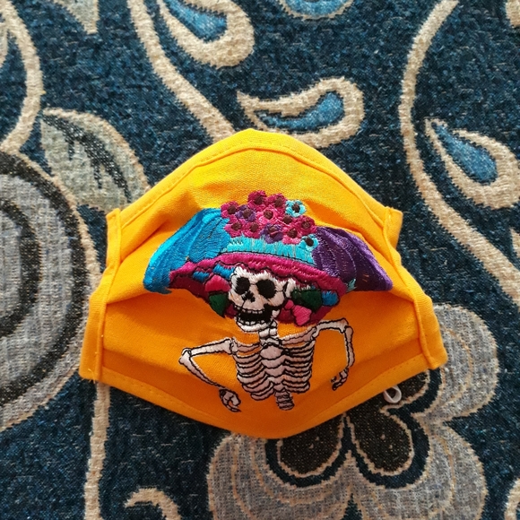 Handmade Accessories - Mexican Embroidered Face Mask
